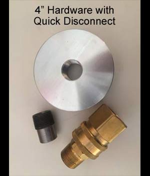 4" Hardware with Quick Disconnect