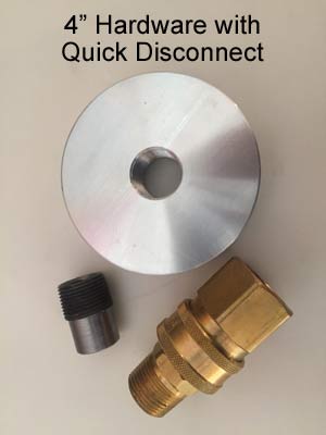 4" Hardware with Quick Disconnect
